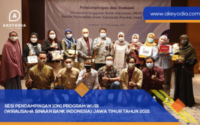 Sesi Pendampingan 1on1 Program WUBI (Wirausaha Binaan Bank Indonesia) Jawa Timur Tahun 2021