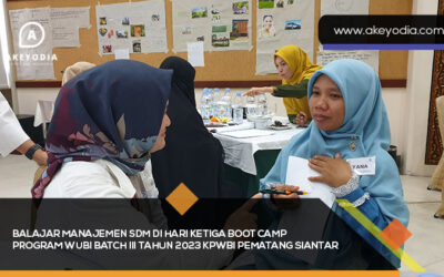 Balajar Manajemen SDM di Hari Ketiga Boot Camp Program WUBI Batch III Tahun 2023 KPwBI Pematang Siantar